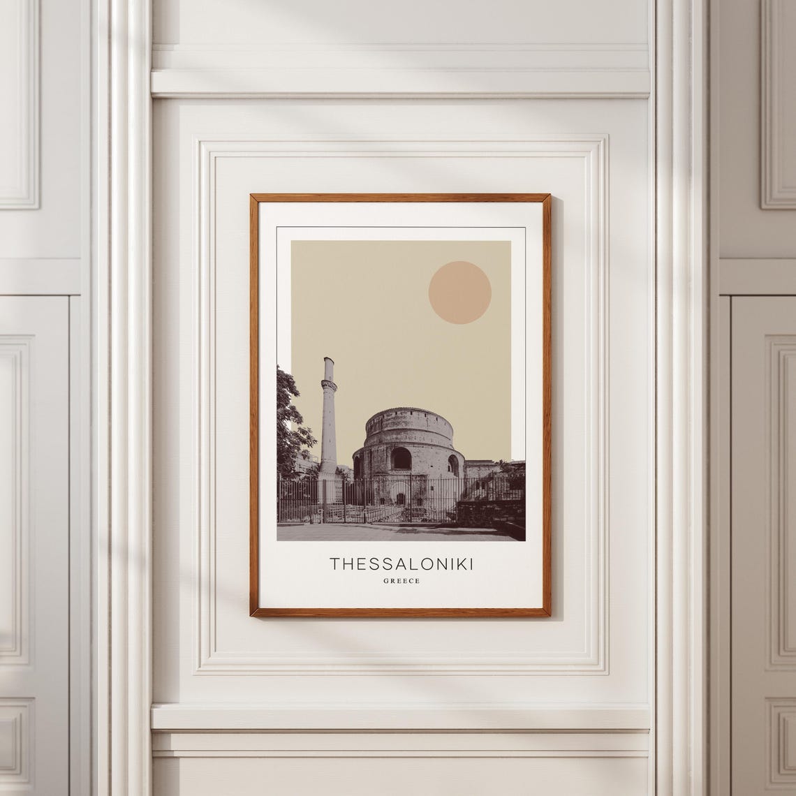 Thessaloniki Galerius Rotunda Minimalist Greece Travel Poster - Image 2