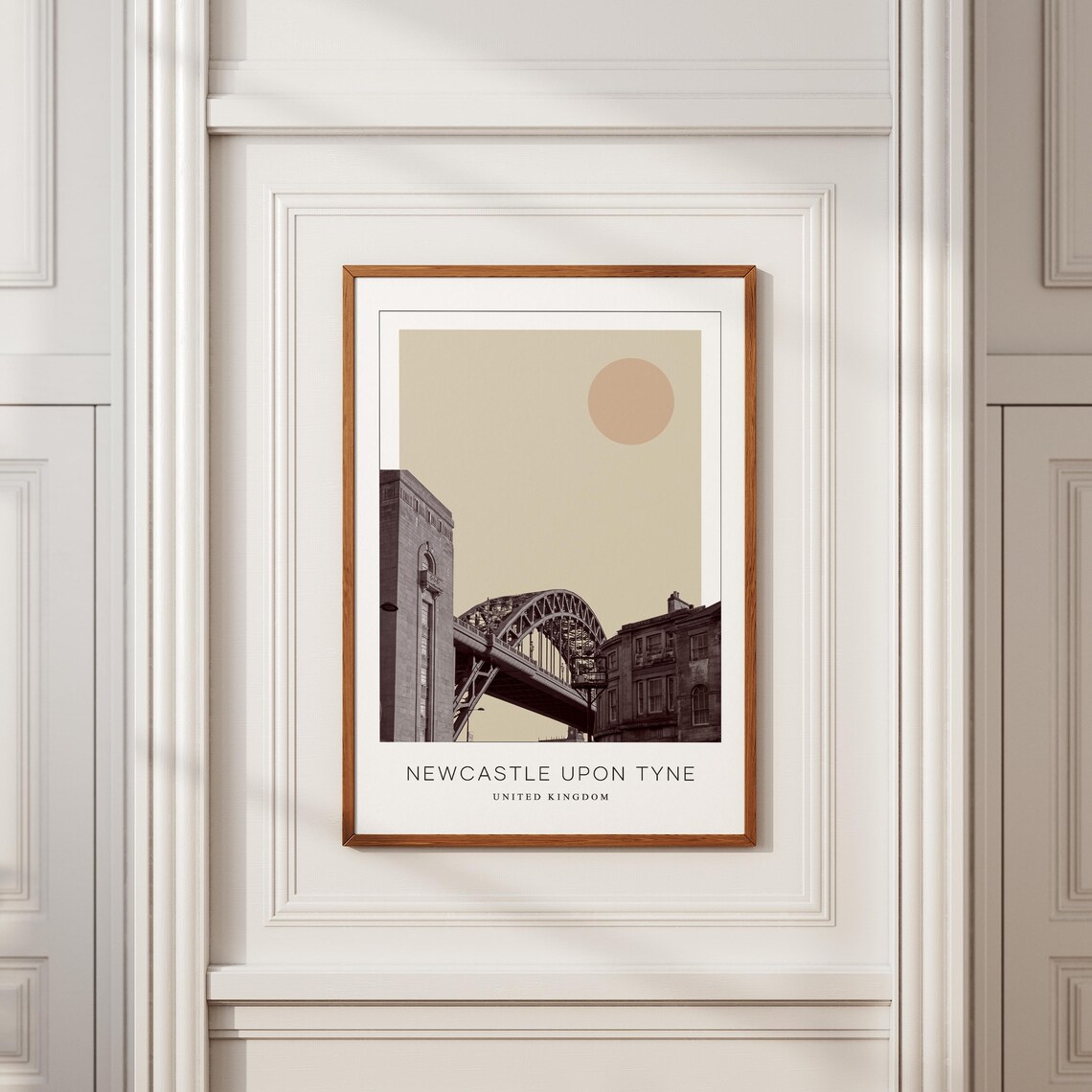 Newcastle Upon Tyne Minimalistic Travel Poster - Image 2