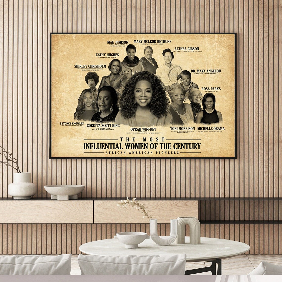 The Most Influential Woman Of The Century Poster Feminist Print Empowering Women Strong Women Vintage Women Speak Womens Rights - Image 3
