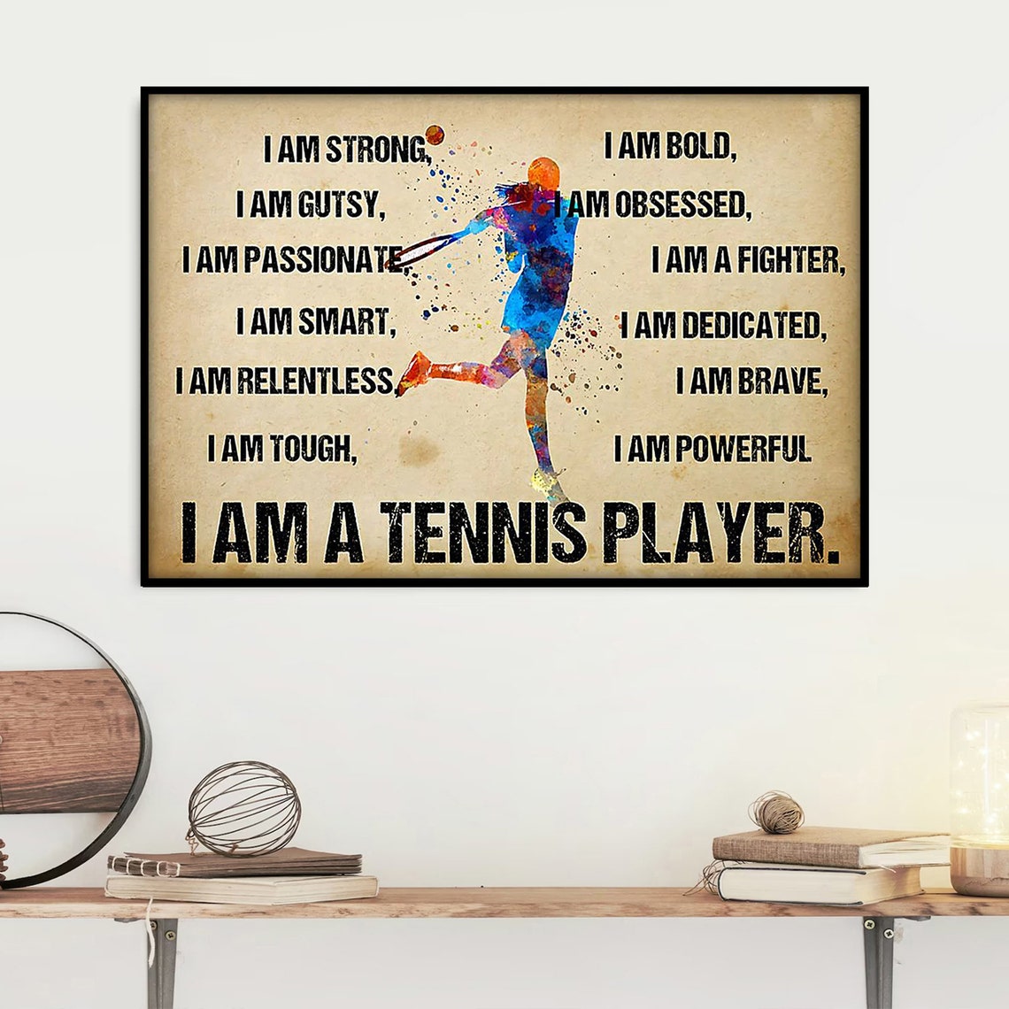 Tennis Poster Tennis Gifts For Women Gifts For Tennis Players Tennis Lover Gifts Sport Gifts For Daughter - Image 3