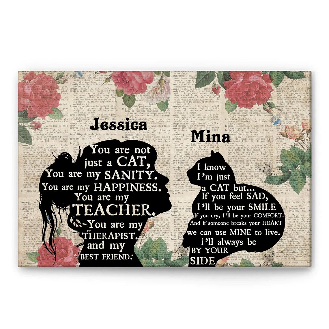 You Are Not Just A Cat Mom and Kitty Tribute Sweet Gift Poster