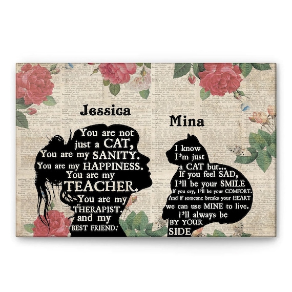 You Are Not Just A Cat Mom and Kitty Tribute Sweet Gift Poster