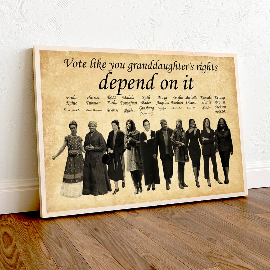 'Vote Like Your Granddaughter's Rights Depend On It' Feminist Poster - Image 2