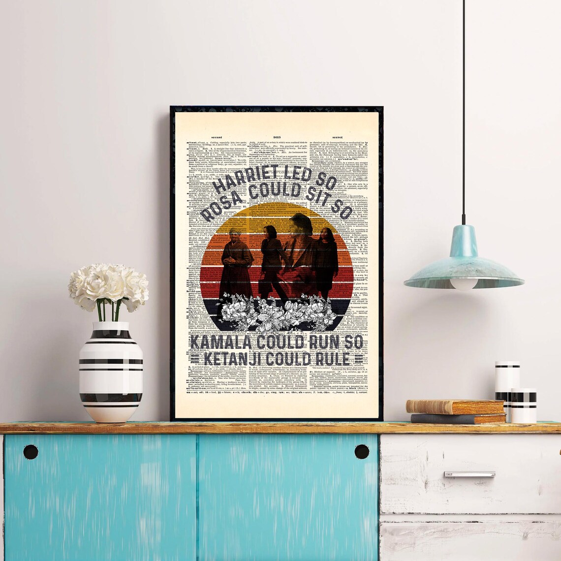 Harriet, Rosa & Kamala Black History Art Print - Image 4