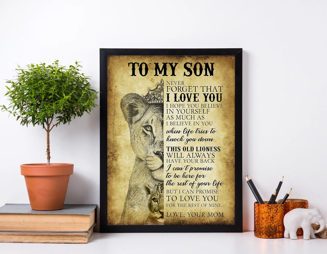 To My Son, Never Forget That I Love You Poster - Image 2