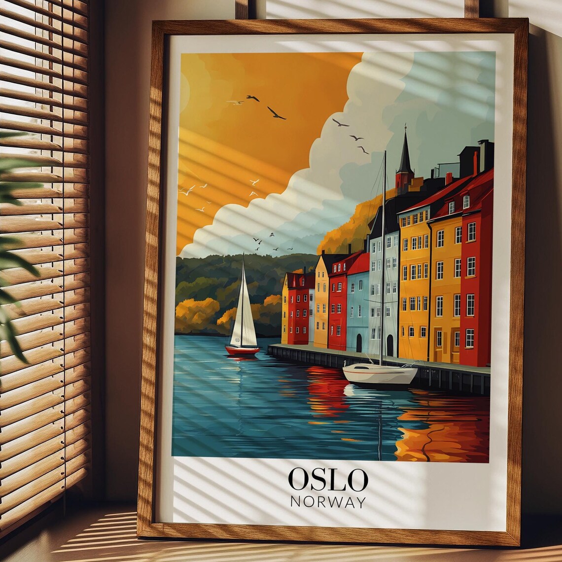 Oslo Norway Travel Poster, Wall Hanging Decor - Image 4