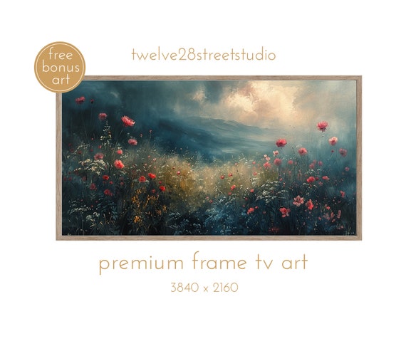 Moody Tv Art Vintage Dark Frame Tv Art Dark Academia Tv Art Frame Tv Art Moody Spring Art Dark Tv Art Dark Frame Tv Art Moody Floral