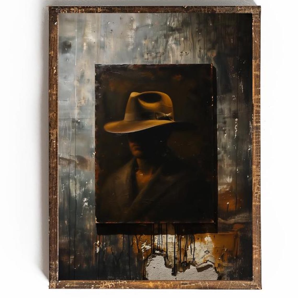 Man Cave Western Decor, Vintage Art Print