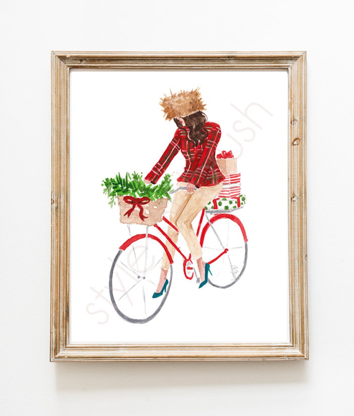 Christmas Fashion Illustration Holiday Art Print - Image 2