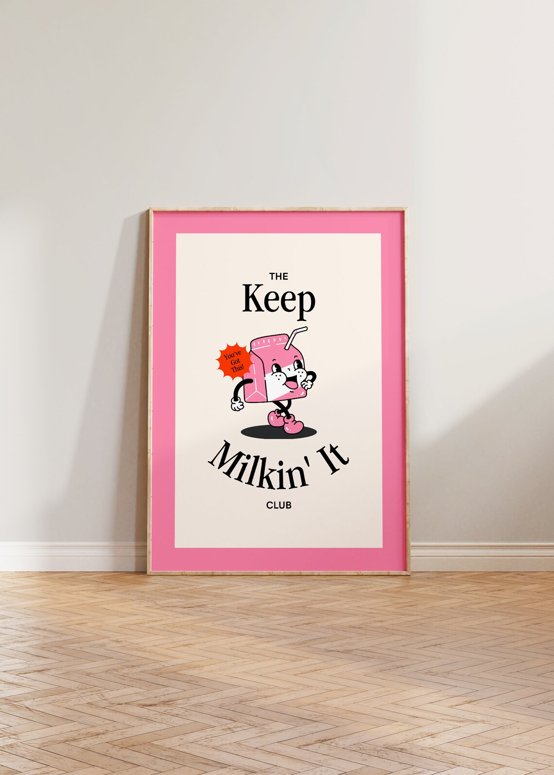 Retro Funny Cartoon Kitchen Poster Print
