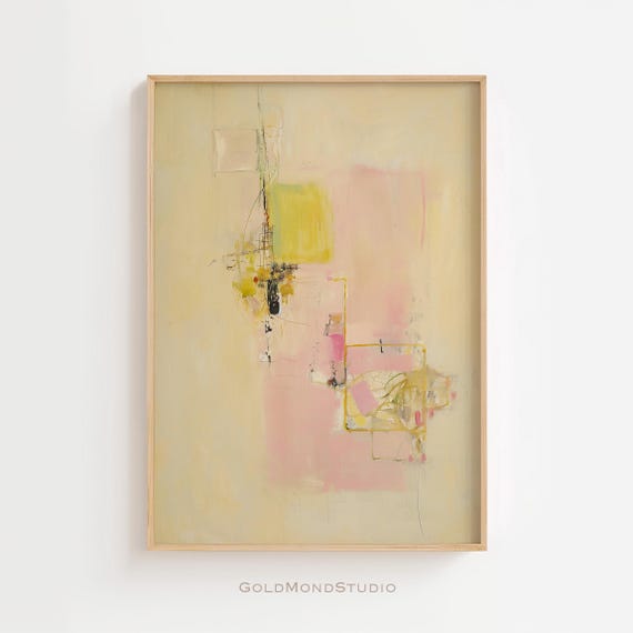 Modern Abstract Art Print, Minimalist Living Room Decor