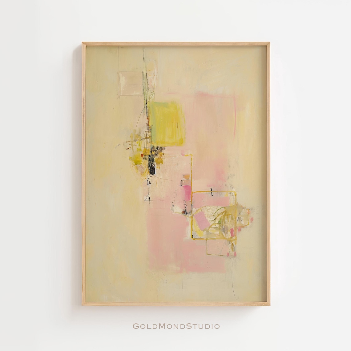 Modern Abstract Art Print, Minimalist Living Room Decor