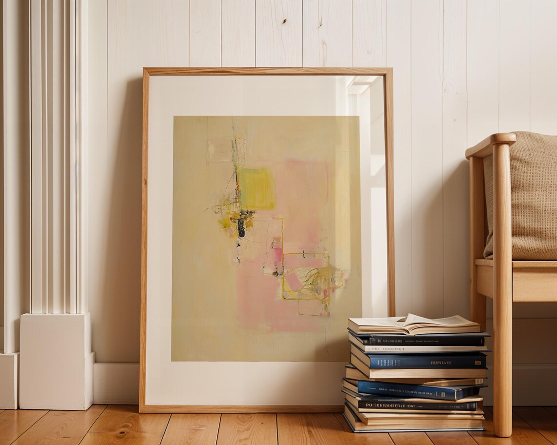 Modern Abstract Art Print, Minimalist Living Room Decor - Image 2