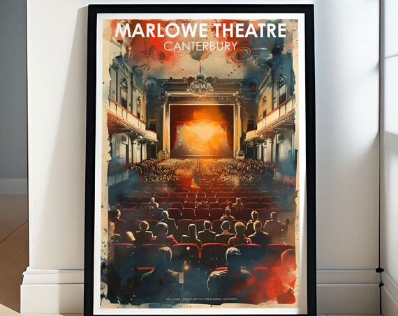 Marlowe Theatre Canterbury Auditorium Audience Evening Night Poster