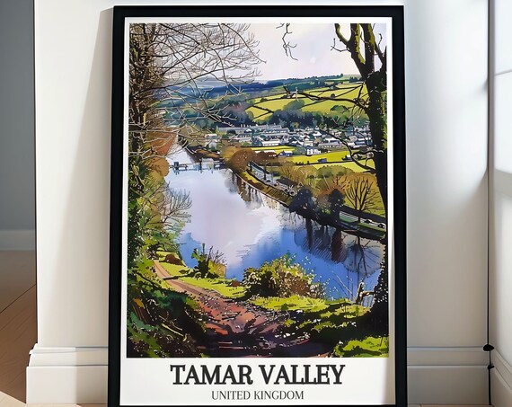 Tamar Valley Aonb Wall Art Calstock Viaduct And River Tamar Art Tamar Valley Aonb Posters Featuring Tavistock Canal
