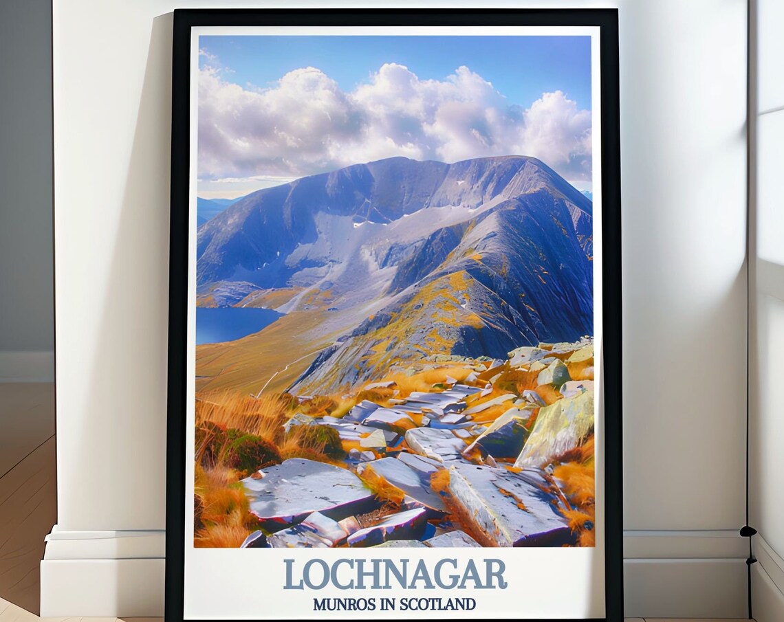 Lochnagar Summit Poster Lochnagar Munro Art Lochnagar Summit Print Lochnagar Summit Poster