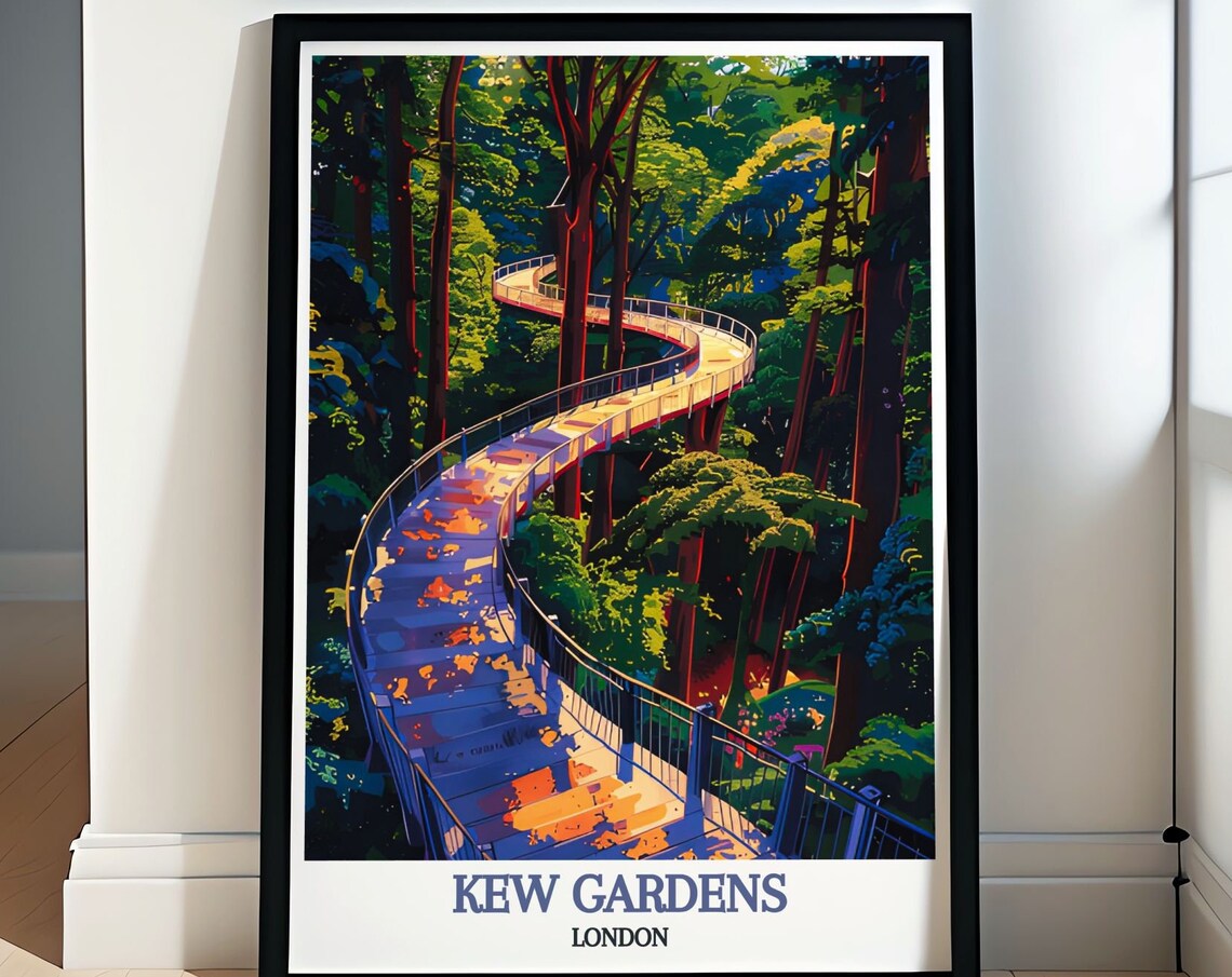 Kew Gardens London Treetop Walkway Elevated Forest Canopy Poster