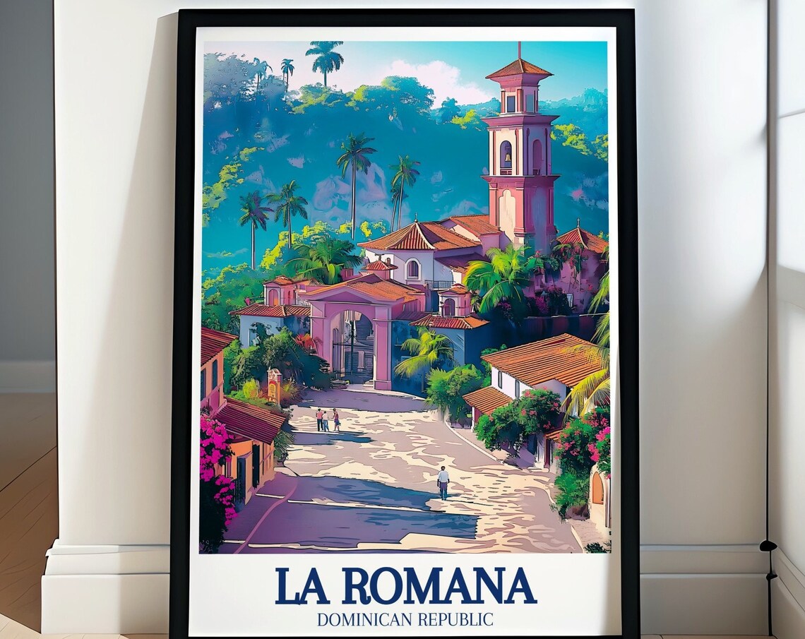 La Romana Dominican Republic Altos de Chavon Village Scene Poster