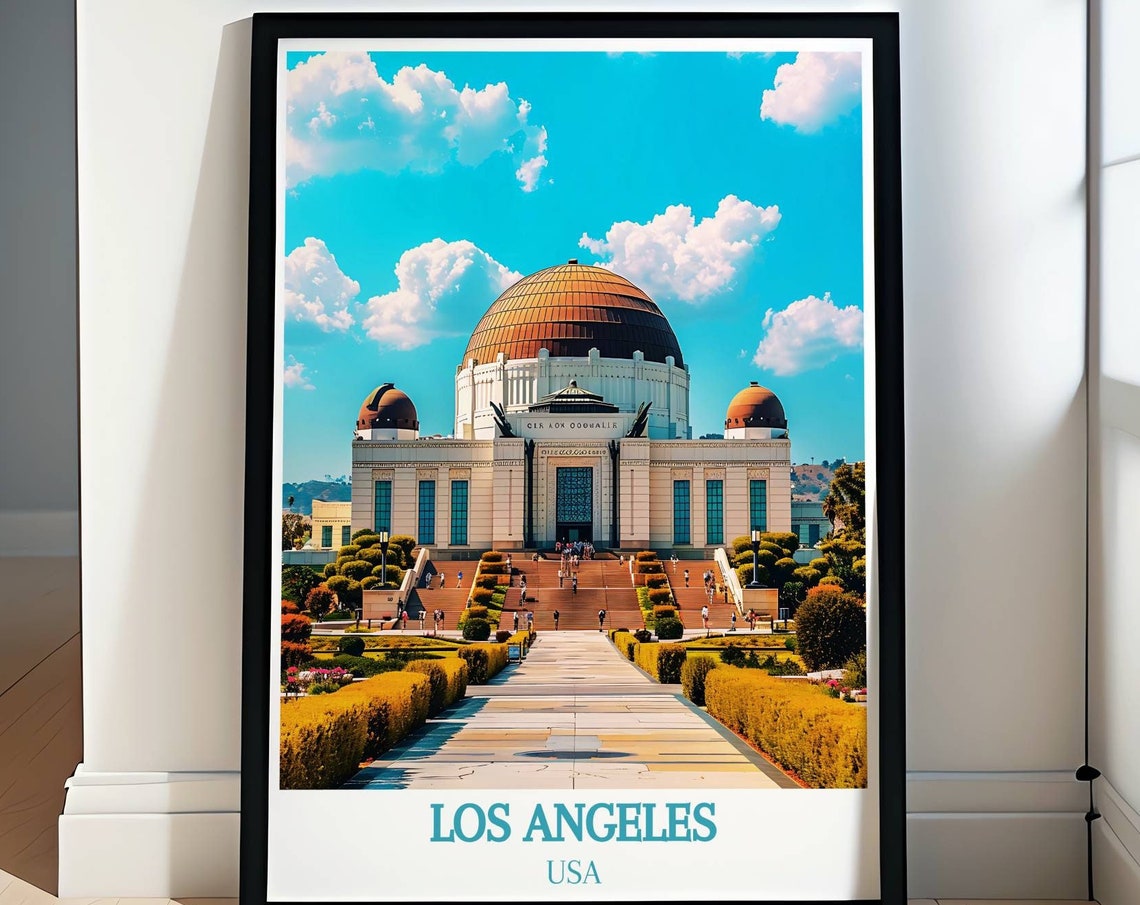 Griffith Observatory Los Angeles Daytime View With Copper Dome Poster