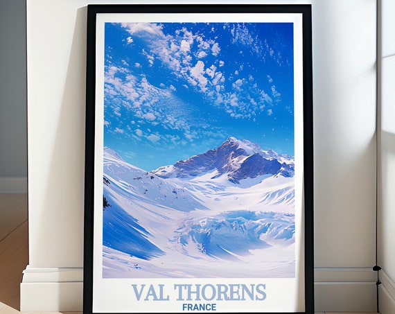 Val Thorens Wall Art Val Thorens And Glacier De Pclet Art Val Thorens Art Prints Ski Resort Wall Art From Val Thorens