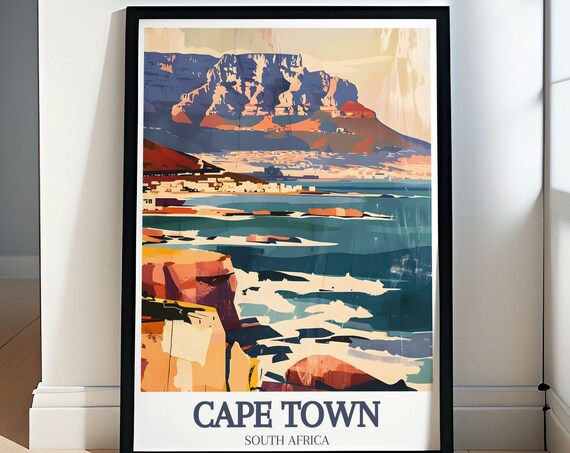 Cape Town Wall Art Table Mountain And Cape Of Good Hope Travel Prints Table Mountain And Cape Of Good Hope Artwork