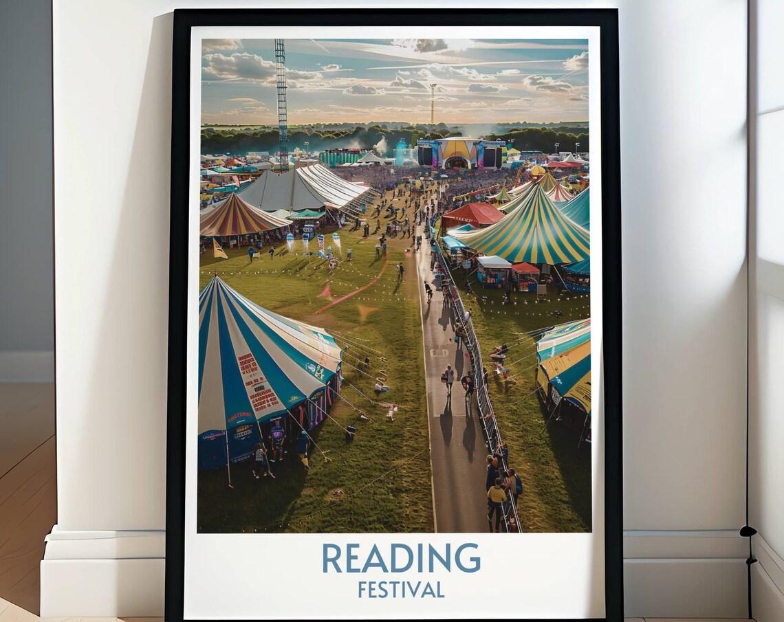 Reading And Leeds Festival Ground Posters Festival Ground Art For Music Lovers Festival Ground Art Print