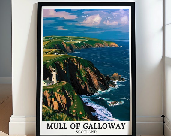 Mull Of Galloway Travel Posters Rhins Of Galloway Art Collection Galloway Peninsula Prints Mull Of Galloway Lighthouse Posters