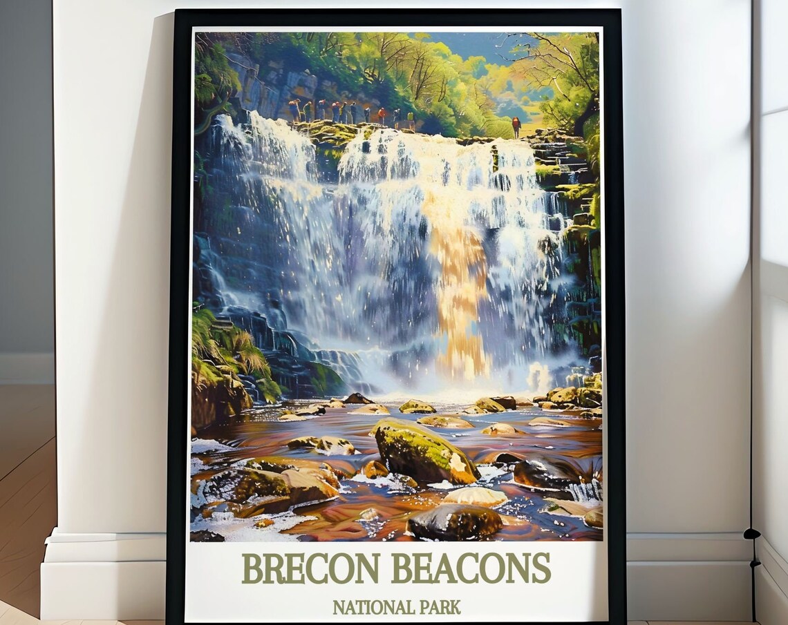 Sgwd Yr Eira Travel Poster, Brecon Beacons