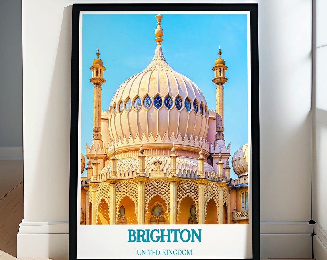 Brighton UK Royal Pavilion Onion Dome Architecture Detail Poster
