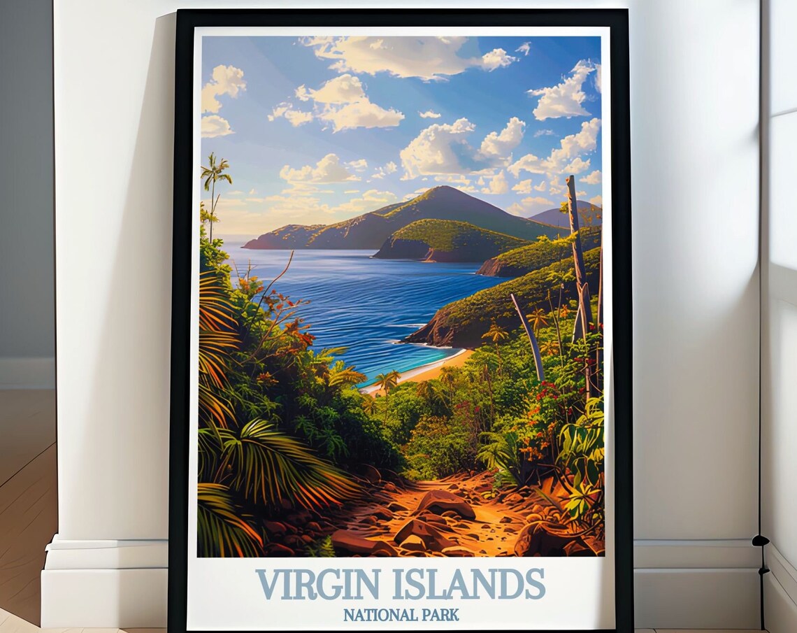 Reef Bay Trail Coastal View in Virgin Islands National Park Poster