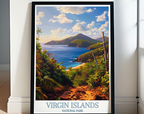 Reef Bay Trail Coastal View in Virgin Islands National Park Poster