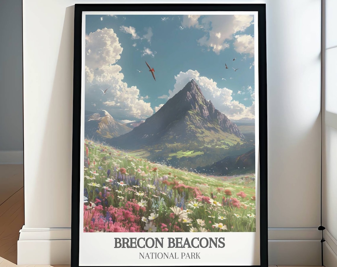 Brecon Beacons National Park Pen Y Fan Wildflower Meadow Poster