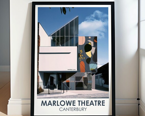 Marlowe Theatre Magic Posters Art Deco Splendor At Canterbury Glimpse Of Kents Historic Marvel Travel Poster