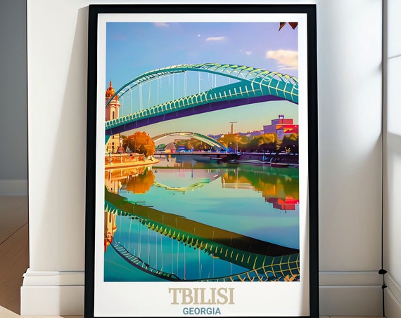 Tbilisi Wall Art Bridge Of Peace Prints For Home Decor And Gifts Bridge Of Peace Posters Tbilisi Poster Collection