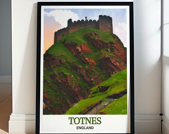 Totnes Castle Prints Totnes Architectural Heritage Totnes Wall Art Capturing Totnes Castle Charm Totnes Travel Posters
