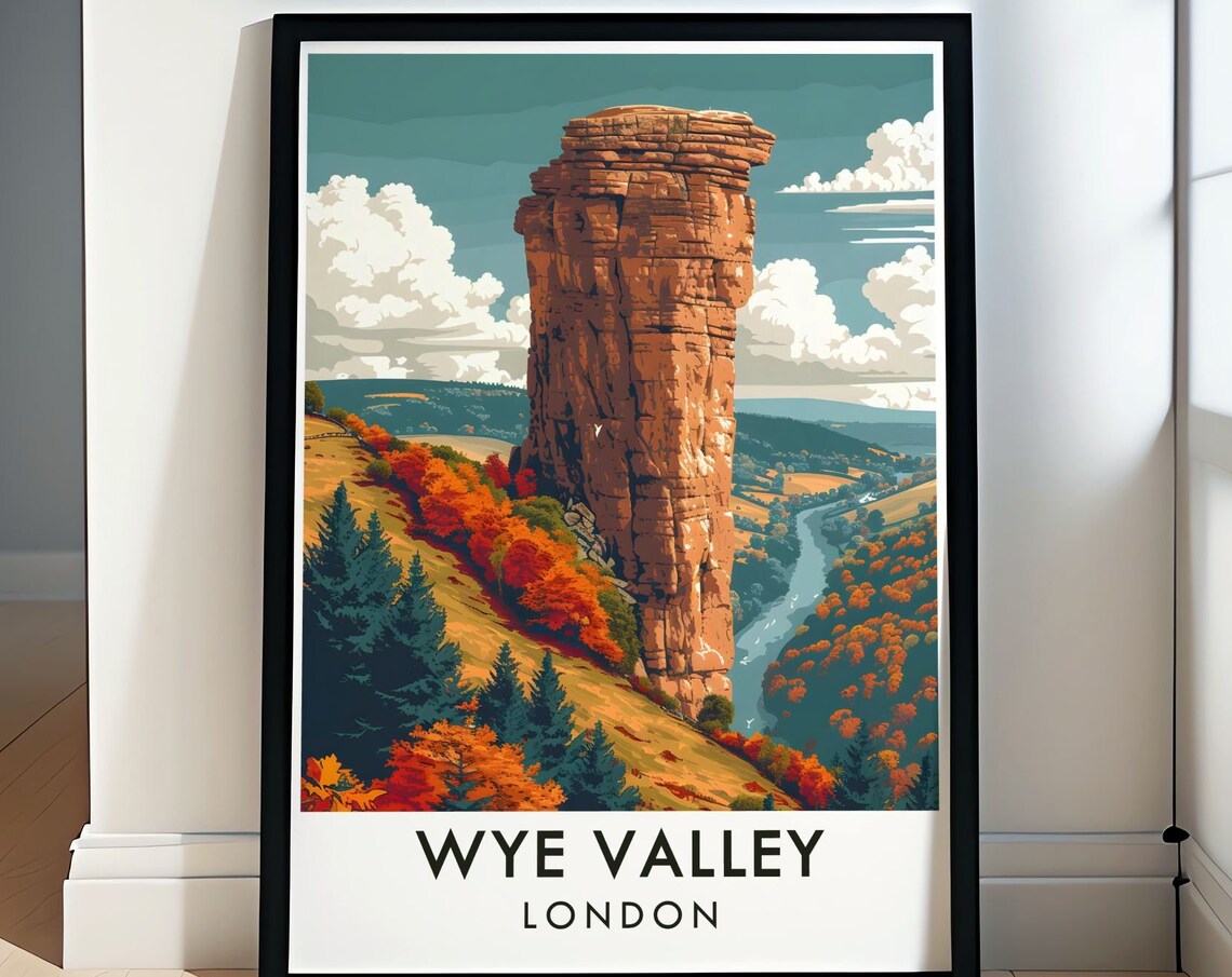Wye Valley Autumn Symonds Yat Rock Overlook England Countryside Poster