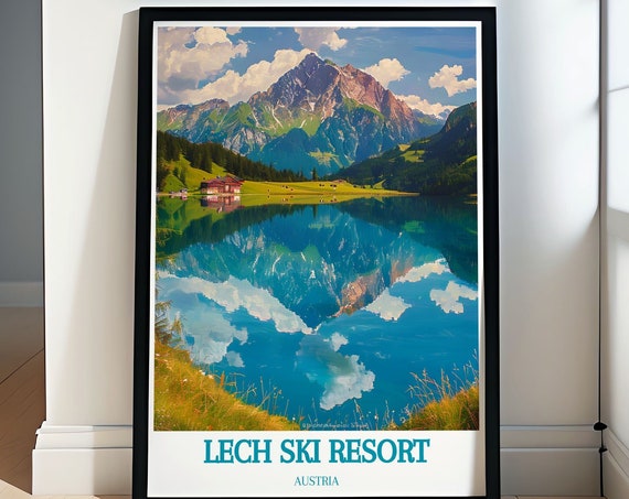 Discover Our Lech Ski Resort And Austria Skiing Prints Zrsersee Lake And St Anton Art Collection Mountain Majesty In Art