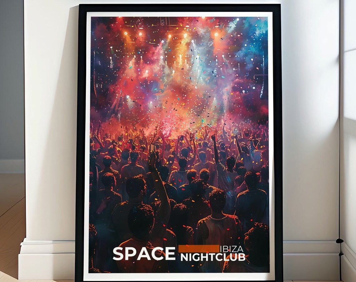 Space Nightclub Ibiza Print, Carl Cox Revolution Music
