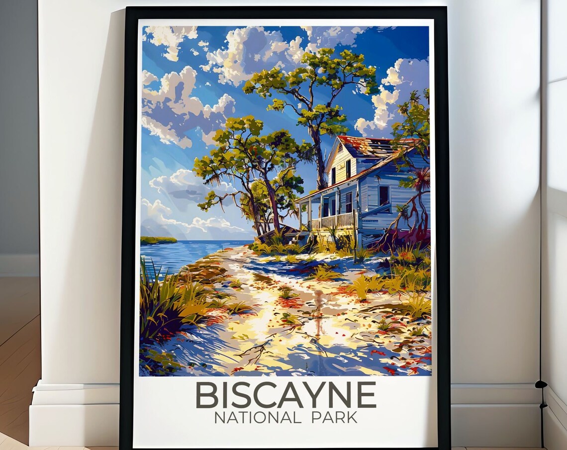 Biscayne National Park Historic Shore House By The Sea Poster