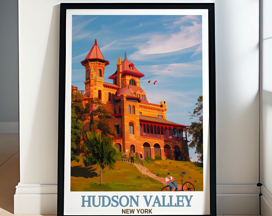 Hudson Valley Olana Historic Site Amber Towers Afternoon Poster
