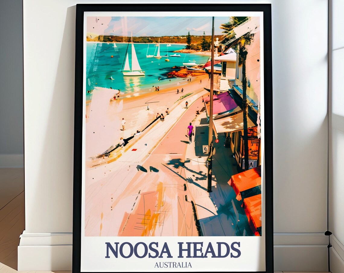 Noosa Heads Hastings Street Laguna Bay Seaside Promenade Poster