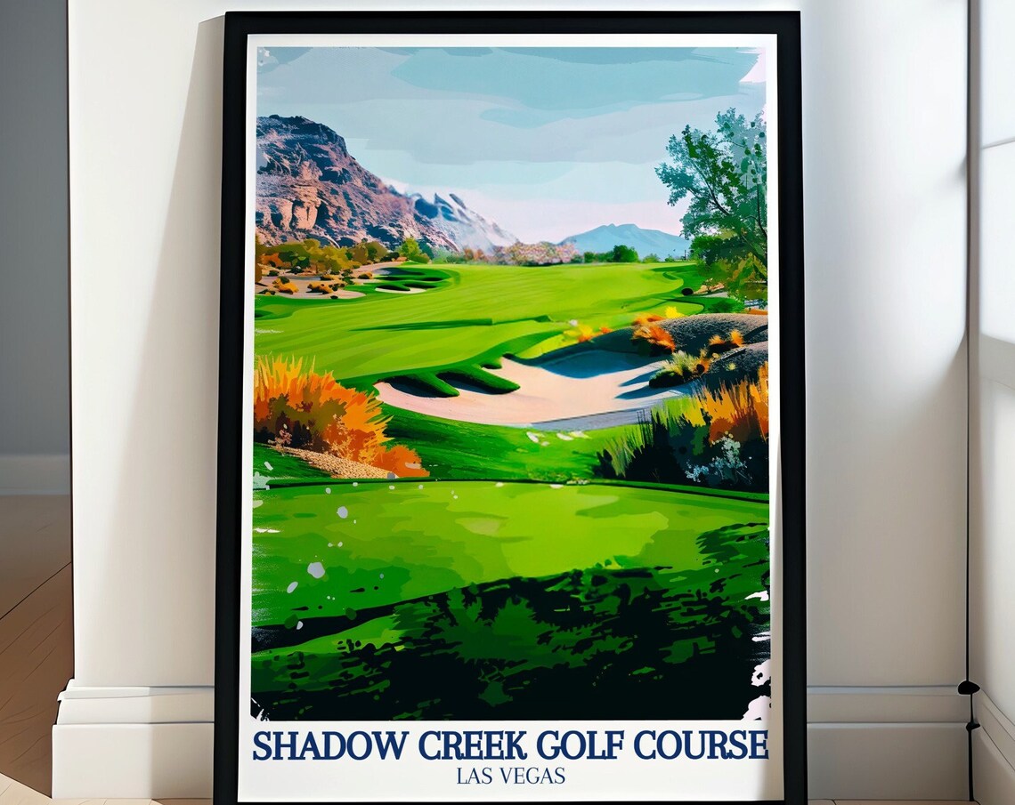 Shadow Creek Golf Course Las Vegas Desert Bunker Fairway Art Poster