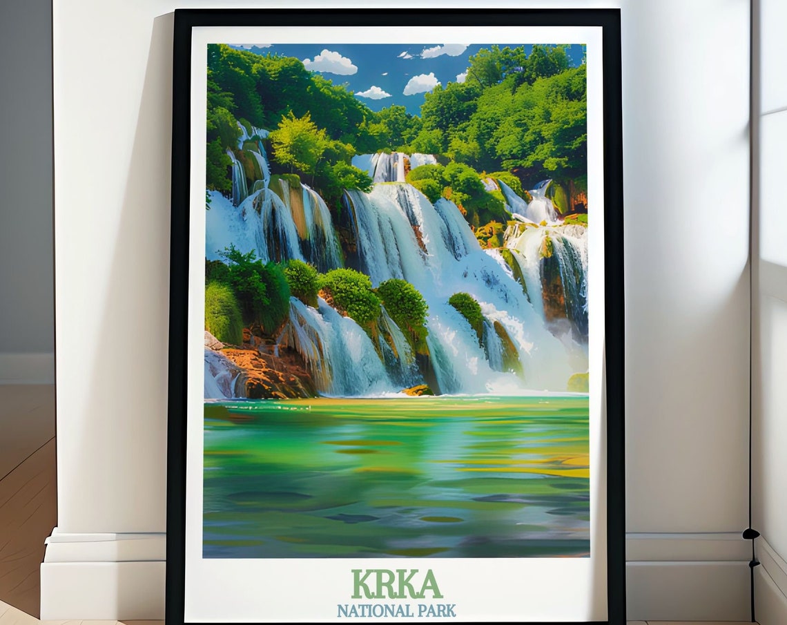 Krka National Park Travel Art Skradinski Buk Print Captivating Croatia Art Adventure Travel Gift Croatia Travel Decor