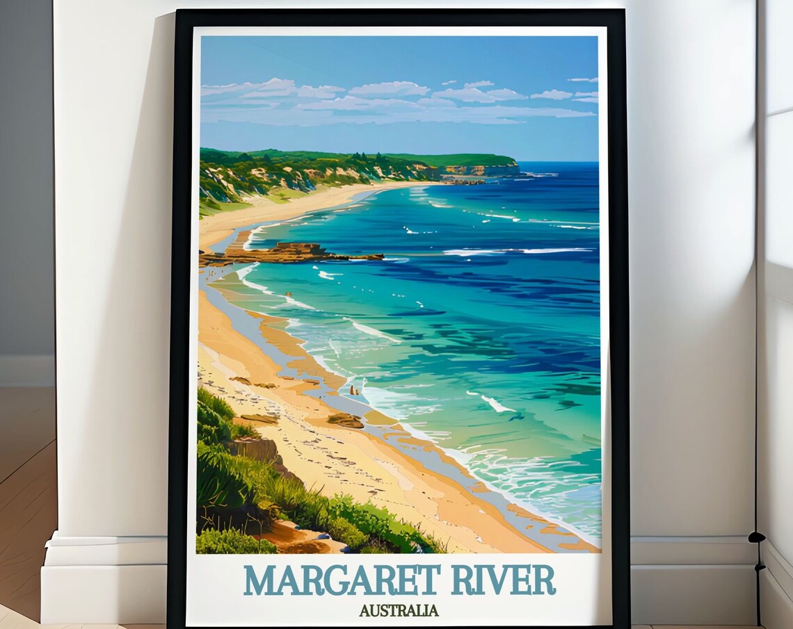 Margaret River Prevelly Beach Cliffs Western Australia Poster
