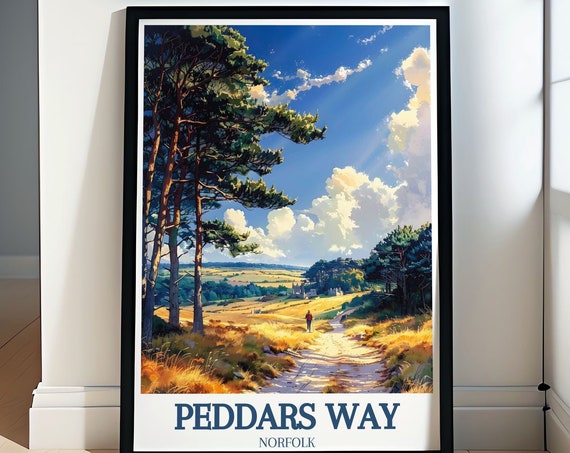 Peddars Way Posters Castle Acre Kings Lynn Decor Castle Acre Kings Lynn Prints Peddars Way Art