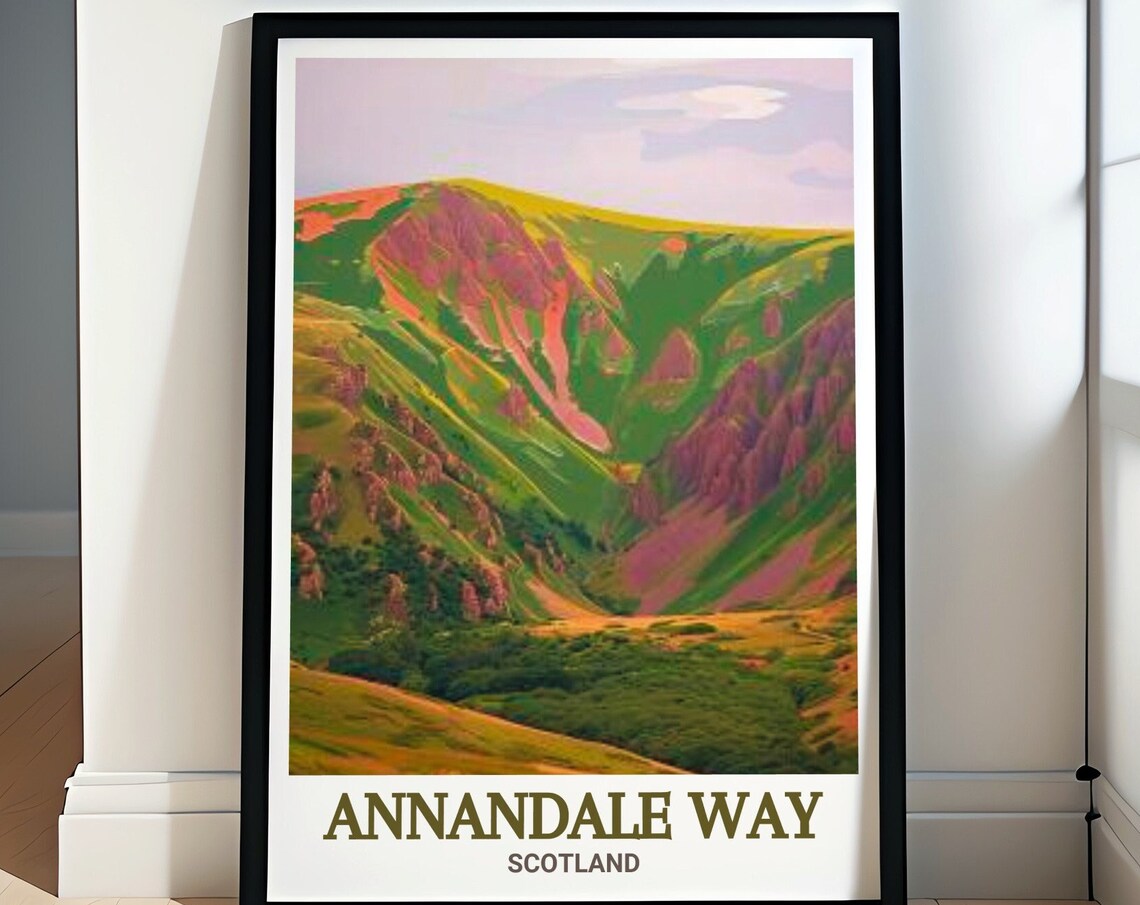 Annandale Way Scotland Devils Beef Tub Green Valley View Poster