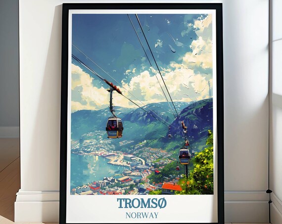 Magic Of Tromso With Authentic Norwegian Travel Prints Stunning Vintage Travel Posters Norwegian Travel Artwork
