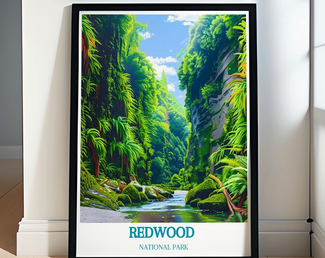 Redwood National Park Prints Fern Canyon Art Fern Canyon California Artwork Print California Print For Nature Lovers