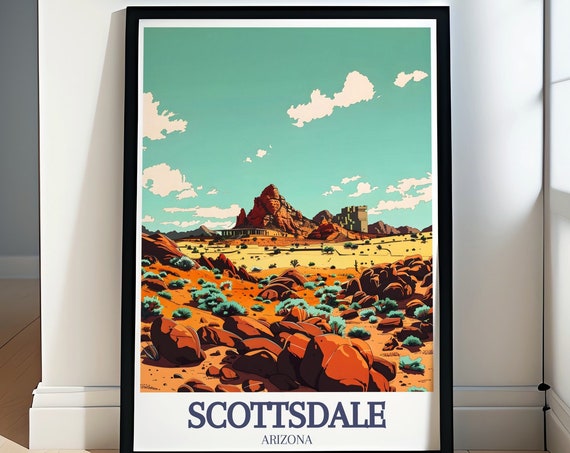 Scottsdale Travel Print Camelback Mountain Art Collection Taliesin West Wall Decor Scottsdales Architectural Print