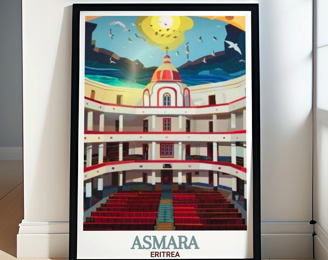Asmara Opera House Grand Historic Interior Eritrea Travel Poster